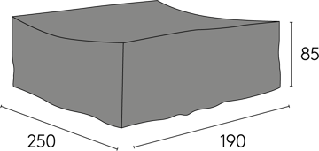 Hillerstorp Eskilstuna møbeltrekk 190x250 cm grå - Hillerstorp - Hagemøbler - Puteoppbevaring & møbelbeskyttelse - Overtrekk hagemøbler
