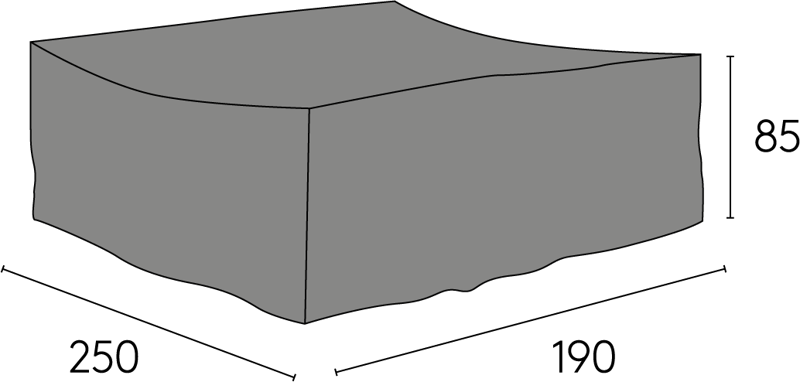 Hillerstorp Eskilstuna møbeltrekk 190x250 cm grå - Hillerstorp - Hagemøbler - Puteoppbevaring & møbelbeskyttelse - Overtrekk hagemøbler