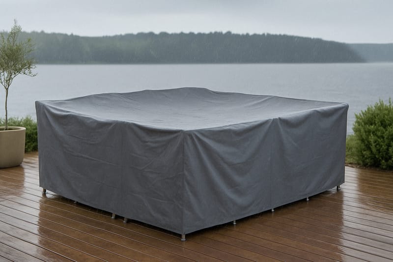 Klas Møbelbeskyttelse 210x90x265 - Grå - Hagemøbler - Puteoppbevaring & møbelbeskyttelse - Overtrekk hagemøbler