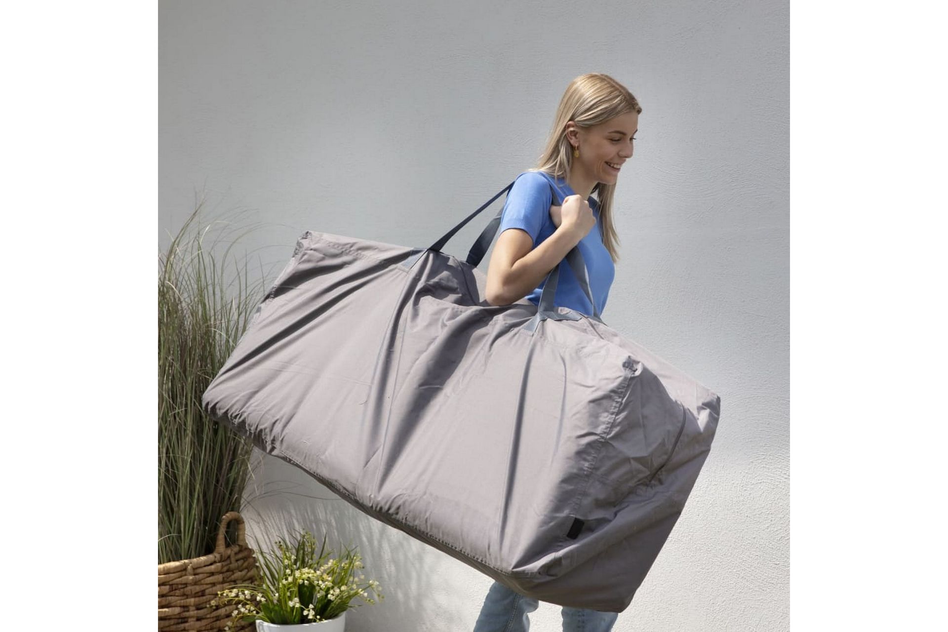 Madison Trekk til hagemøbelputer 175x80x60cm grå - Hagemøbler - Puteoppbevaring & møbelbeskyttelse - Overtrekk hagemøbler
