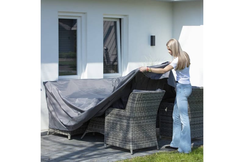 Madison Trekksett til hagesofa 210x200x70cm grå - Hagemøbler - Puteoppbevaring & møbelbeskyttelse - Overtrekk hagemøbler