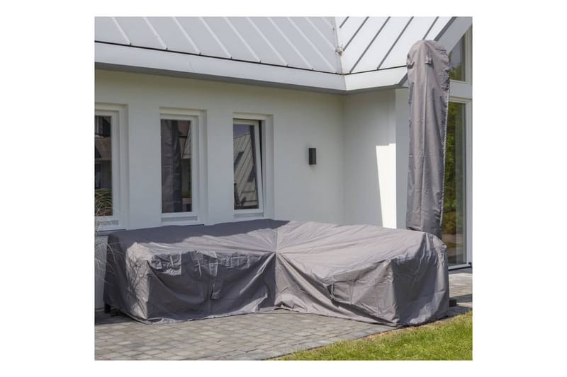 Madison Trekksett til hagesofa 270x210x90cm høyre grå - Hagemøbler - Puteoppbevaring & møbelbeskyttelse - Overtrekk hagemøbler