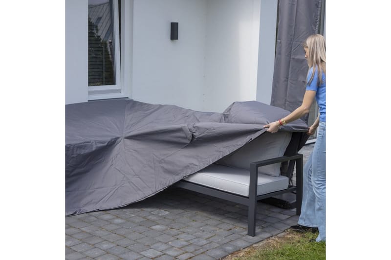 Madison Trekksett til hagesofa 270x210x90cm høyre grå - Hagemøbler - Puteoppbevaring & møbelbeskyttelse - Overtrekk hagemøbler