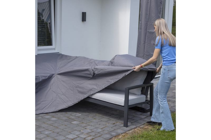 Madison Utendørs salongtrekksett 255x255x70 cm grå - Hagemøbler - Puteoppbevaring & møbelbeskyttelse - Overtrekk hagemøbler