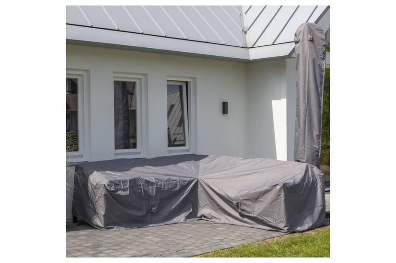 Madison Utendørs salongtrekksett 270x270x70 cm grå - Hagemøbler - Puteoppbevaring & møbelbeskyttelse - Overtrekk hagemøbler