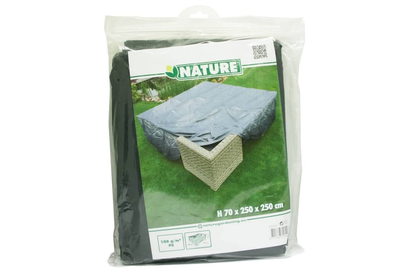Nature Hagemøbeltrekk for lavt bord og stoler 250x250x70 cm - Hagemøbler - Puteoppbevaring & møbelbeskyttelse - Overtrekk hagemøbler