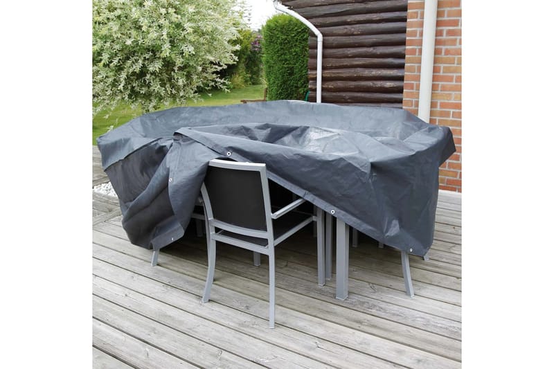 Nature Hagemøbeltrekk for rektangulære bord 170x130x70 cm - Grå - Overtrekk hagemøbler