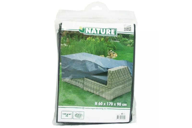 Nature Hagemøbeltrekk for toseters solsenger 170x90x60 cm - Hagemøbler - Puteoppbevaring & møbelbeskyttelse - Overtrekk hagemøbler