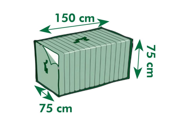 Nature Hagemøbeltrekk for puter 150x75x75 cm - Hagemøbler - Puteoppbevaring & møbelbeskyttelse - Overtrekk hagemøbler