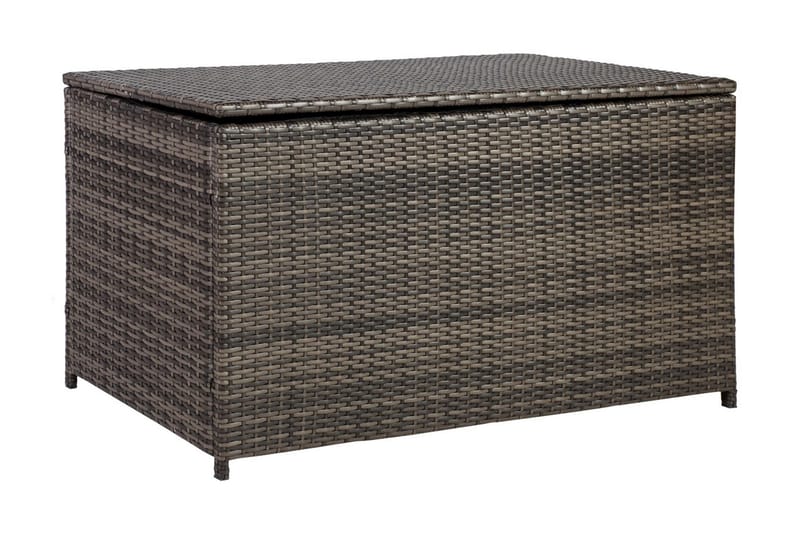 Puteboks WICKER 122x52xH62cm brun - Hagemøbler - Puteoppbevaring & møbelbeskyttelse - Overtrekk hagemøbler
