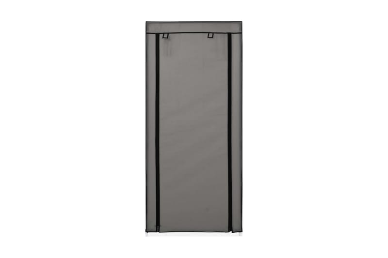 Skoskap med trekk grå 58x28x106 cm stoff - Hagemøbler - Puteoppbevaring & møbelbeskyttelse - Overtrekk hagemøbler
