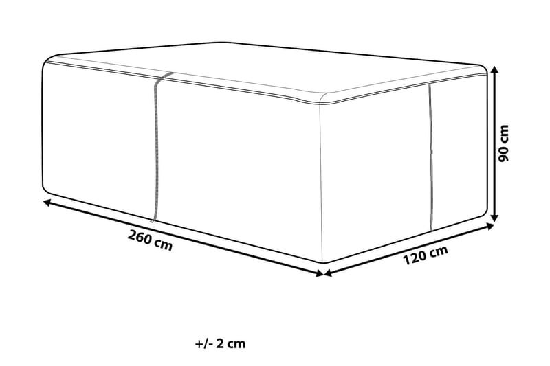 Viareggio Regnbeskyttelse 120|260 Cm - Searchlight - Overtrekk hagemøbler