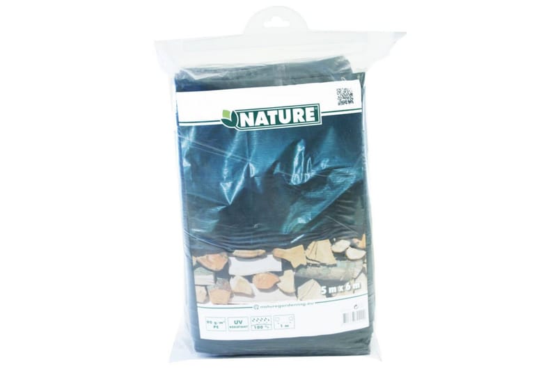 Nature Vedpresenning 5x6 m PE grønn 6072420 - Hagemøbler - Puteoppbevaring & møbelbeskyttelse - Presenning