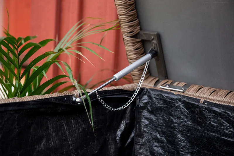 Amazon Putekasse 150x90x100.5 - Natur - Hagemøbler - Puteoppbevaring & møbelbeskyttelse - Putebokser & Putekasser