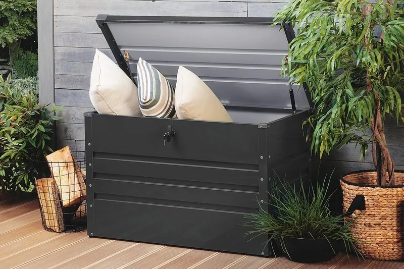 Cebrosa Putekasse 61 | 100 | 62 cm - Grå - Hagemøbler - Puteoppbevaring & møbelbeskyttelse - Putebokser & Putekasser