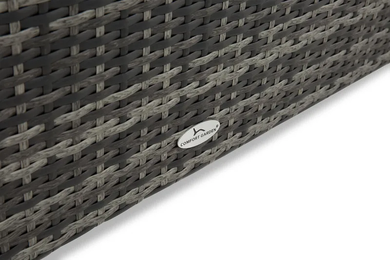 Gigant vanntett puteboks XL for utendørs bruk – Oppbevaringsboks i kunstrotting (B150xD90xH101 cm) - Grå - Hagemøbler - Puteoppbevaring & møbelbeskyttelse - Putebokser & Putekasser