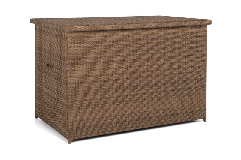 Gigant vanntett puteboks XL for utendørs bruk – Oppbevaringsboks i kunstrotting (B150xD90xH101 cm) - Sand - Hagemøbler - Puteoppbevaring & møbelbeskyttelse - Putebokser & Putekasser