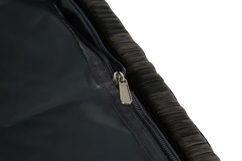 Gigant vanntett puteboks XL for utendørs bruk – Oppbevaringsboks i kunstrotting (B150xD90xH101 cm) - Grå - Hagemøbler - Puteoppbevaring & møbelbeskyttelse - Putebokser & Putekasser