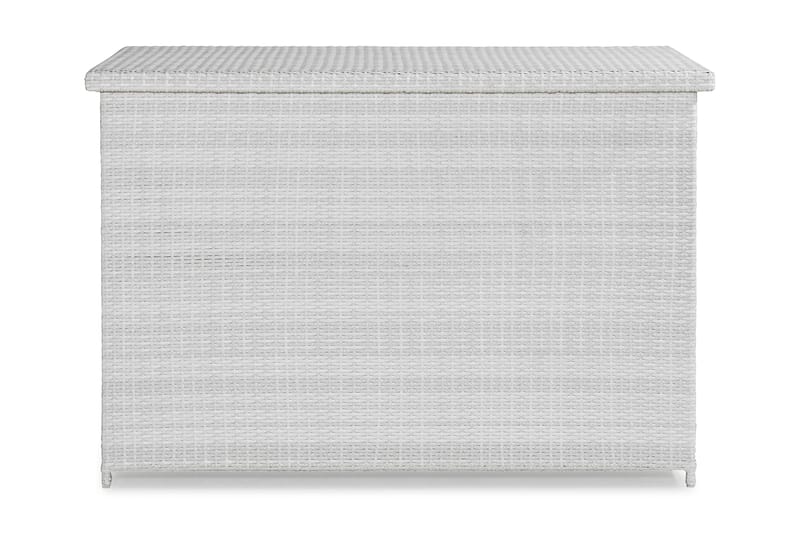 Gigant vanntett puteboks XL for utendørs bruk – Oppbevaringsboks i kunstrotting (B150xD90xH101 cm) - Hvit - Hagemøbler - Puteoppbevaring & møbelbeskyttelse - Putebokser & Putekasser