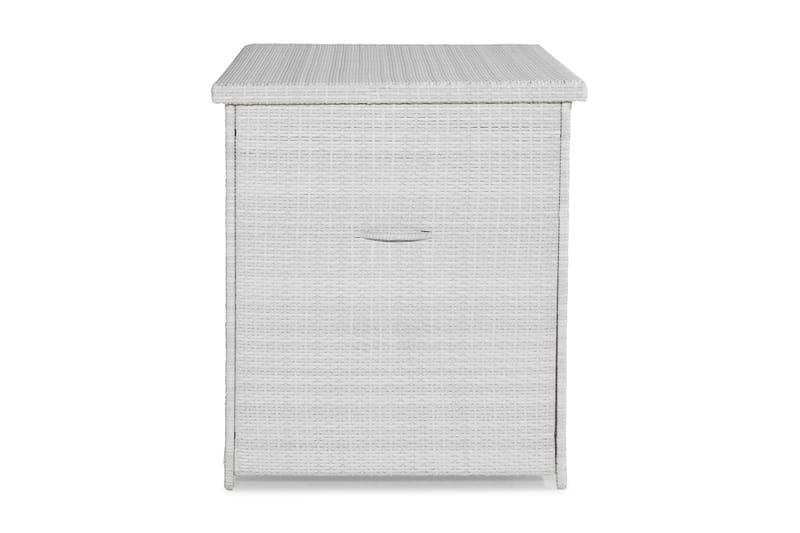 Gigant vanntett puteboks XL for utendørs bruk – Oppbevaringsboks i kunstrotting (B150xD90xH101 cm) - Hvit - Hagemøbler - Puteoppbevaring & møbelbeskyttelse - Putebokser & Putekasser