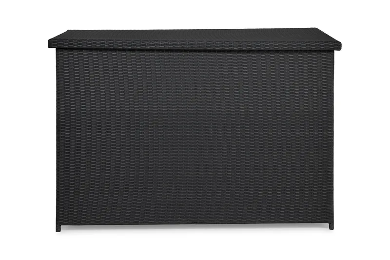 Gigant vanntett puteboks XL for utendørs bruk – Oppbevaringsboks i kunstrotting (B150xD90xH101 cm) - Svart - Hagemøbler - Puteoppbevaring & møbelbeskyttelse - Putebokser & Putekasser