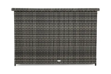 Gigant vanntett puteboks XL for utendørs bruk – Oppbevaringsboks i kunstrotting (B150xD90xH101 cm) - Grå - Hagemøbler - Puteoppbevaring & møbelbeskyttelse - Putebokser & Putekasser