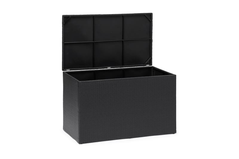 Hillerstorp Boston Puteboks XL 136x78 cm - Kunstrotting/Grå/Svart - Hagemøbler - Puteoppbevaring & møbelbeskyttelse - Putebokser & Putekasser
