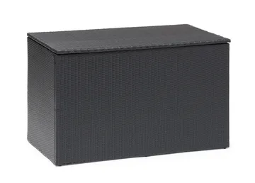 Hillerstorp Boston putekasse XL 136x78 cm - Kunstrotting/Grå/Svart - Hagemøbler - Puteoppbevaring & møbelbeskyttelse - Putebokser & Putekasser