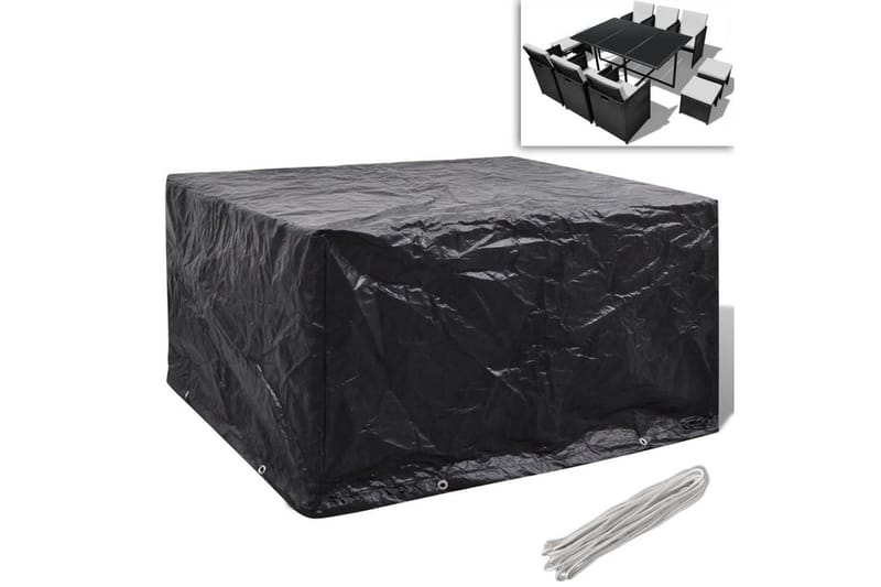 Møbeltrekk 6 Personer Poly Rotting Sett 8 Maljer 172x113 cm - Hagemøbler - Puteoppbevaring & møbelbeskyttelse - Putebokser & Putekasser