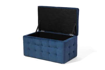 Michigan Dynbo | 42 | 72 | 40 cm - Blå - Møbler - Stoler & lenestoler - Krakk - Fotskammel - Chesterfield fotskammel