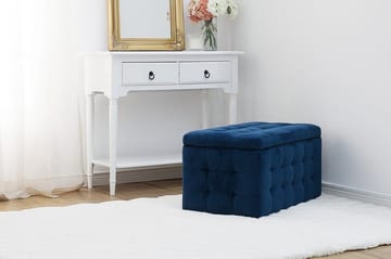 Michigan Dynbo | 42 | 72 | 40 cm - Blå - Møbler - Stoler & lenestoler - Krakk - Fotskammel - Chesterfield fotskammel