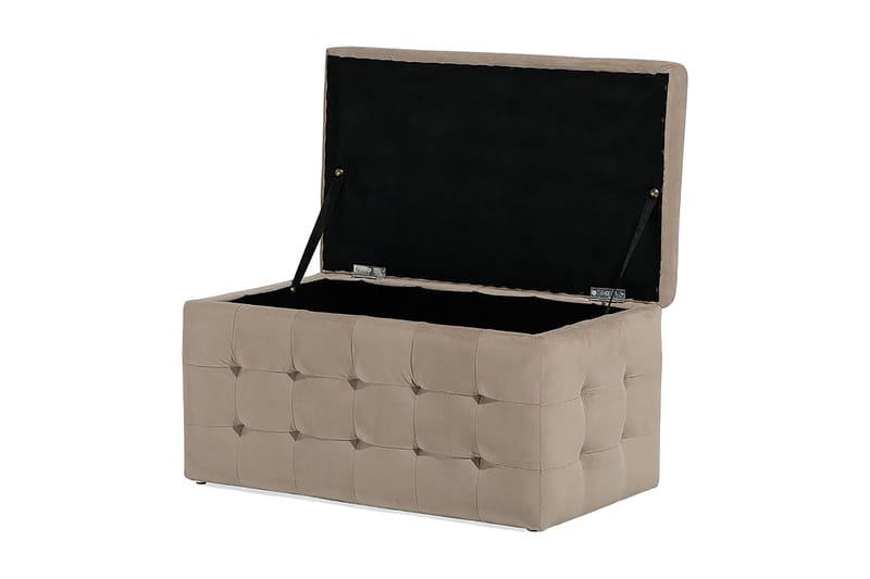 Michigan Dynbo | 42 | 72 | 40 cm - Brun - Møbler - Stoler & lenestoler - Krakk - Fotskammel - Chesterfield fotskammel