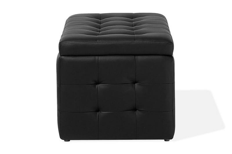 Michigan Dynbo | 42 | 72 | 40 cm - Svart - Møbler - Stoler & lenestoler - Krakk - Fotskammel - Chesterfield fotskammel