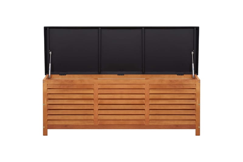 Oppbevaringsboks til hage 150x50x55 cm heltre eukalyptus - Brun - Hagemøbler - Puteoppbevaring & møbelbeskyttelse - Putebokser & Putekasser