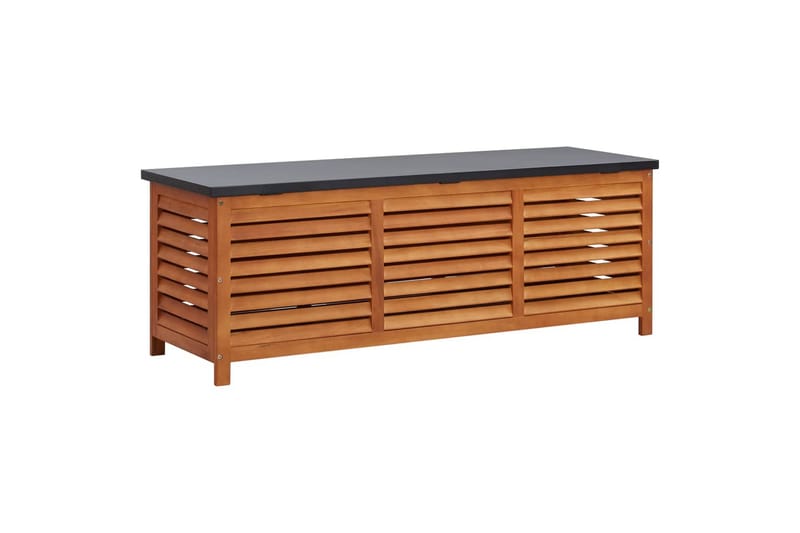 Oppbevaringsboks til hage 150x50x55 cm heltre eukalyptus - Brun - Hagemøbler - Puteoppbevaring & møbelbeskyttelse - Putebokser & Putekasser