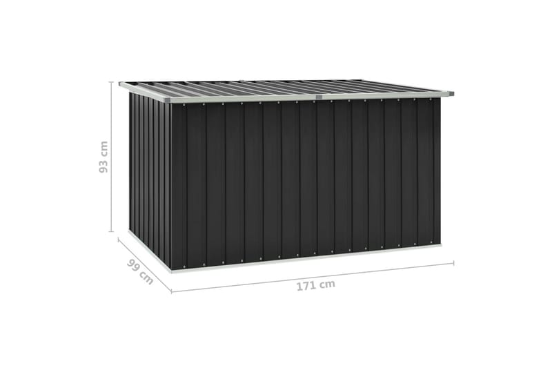 Oppbevaringskasse 171x99x93 cm antrasitt - Hagemøbler - Puteoppbevaring & møbelbeskyttelse - Putebokser & Putekasser