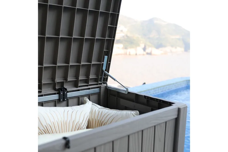 Praia Oppbevaringsboks Svart - Hagemøbler - Puteoppbevaring & møbelbeskyttelse - Putebokser & Putekasser