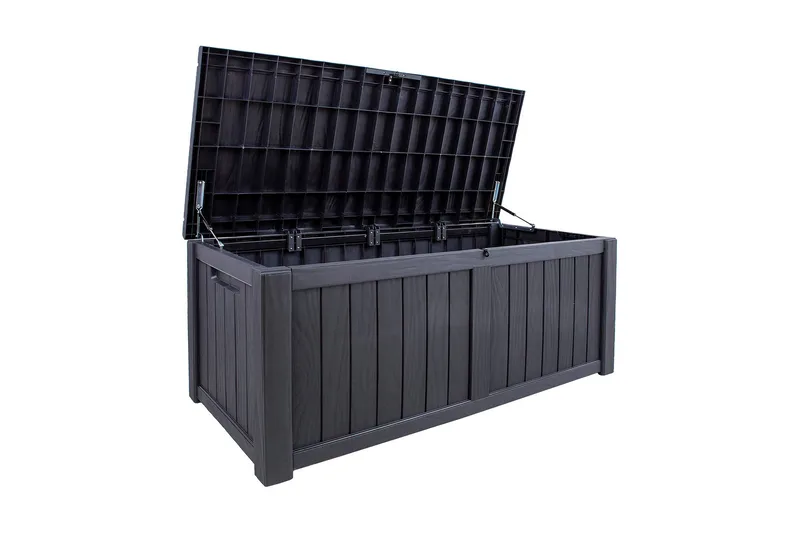 Praia Oppbevaringsboks Svart - Hagemøbler - Puteoppbevaring & møbelbeskyttelse - Putebokser & Putekasser