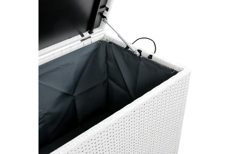 Pute-/putekasse 420 L - Hvit - Hagemøbler - Puteoppbevaring & møbelbeskyttelse - Putebokser & Putekasser