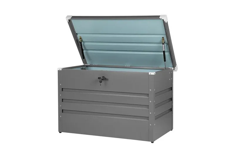 Putekasse 100 x 62 cm grå CEBROSA - Grå - Hagemøbler - Puteoppbevaring & møbelbeskyttelse - Putebokser & Putekasser