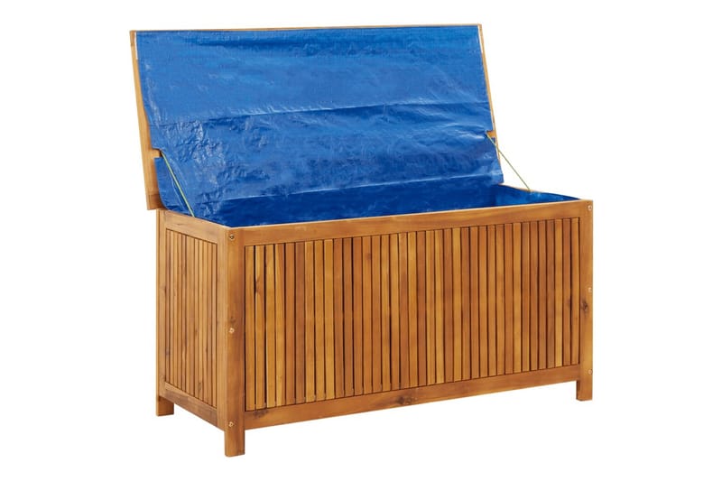 Putekasse 113x50x58 cm heltre akasie - Brun - Hagemøbler - Puteoppbevaring & møbelbeskyttelse - Putebokser & Putekasser