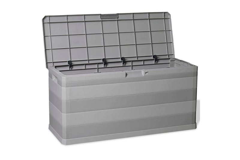 Putekasse 117x45x56 cm grå - Lysegrå - Hagemøbler - Puteoppbevaring & møbelbeskyttelse - Putebokser & Putekasser