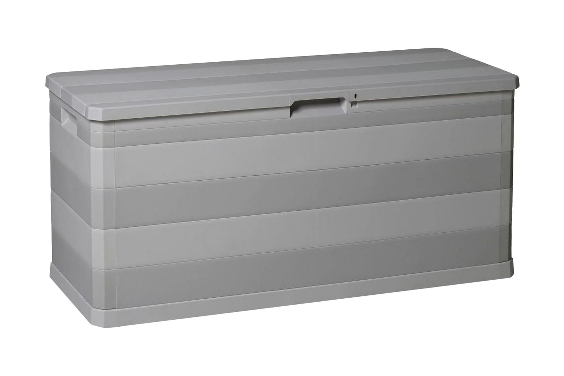 Putekasse 117x45x56 cm grå - Lysegrå - Hagemøbler - Puteoppbevaring & møbelbeskyttelse - Putebokser & Putekasser