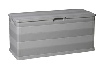Putekasse 117x45x56 cm grå - Lysegrå - Hagemøbler - Puteoppbevaring & møbelbeskyttelse - Putebokser & Putekasser
