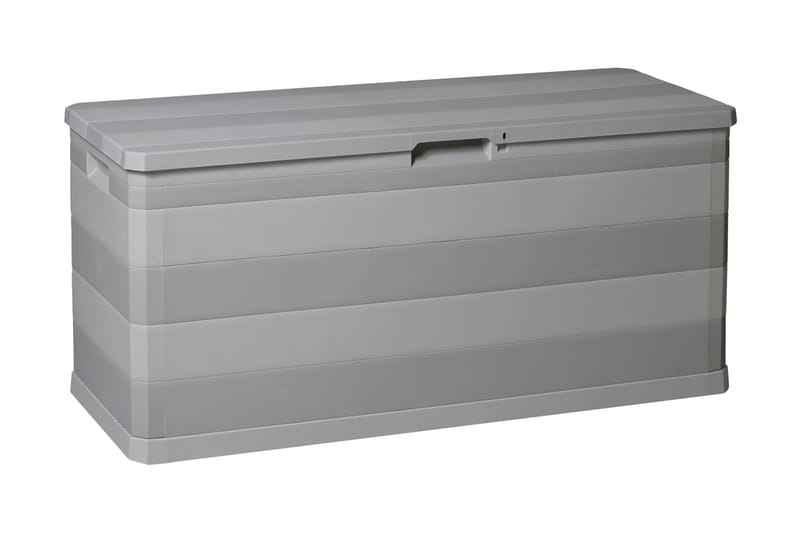 Putekasse 117x45x56 cm grå - Lysegrå - Hagemøbler - Puteoppbevaring & møbelbeskyttelse - Putebokser & Putekasser