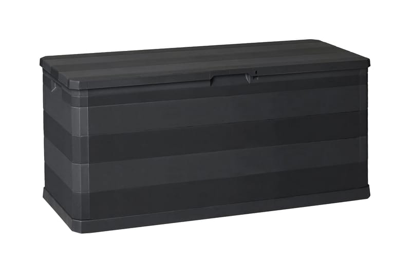 Putekasse 117x45x56 cm svart - Svart - Hagemøbler - Puteoppbevaring & møbelbeskyttelse - Putebokser & Putekasser