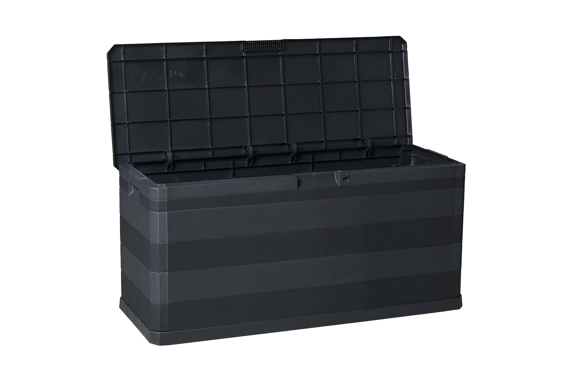 Putekasse 117x45x56 cm svart - Svart - Hagemøbler - Puteoppbevaring & møbelbeskyttelse - Putebokser & Putekasser