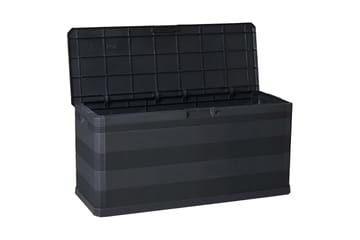 Putekasse 117x45x56 cm svart - Svart - Hagemøbler - Puteoppbevaring & møbelbeskyttelse - Putebokser & Putekasser