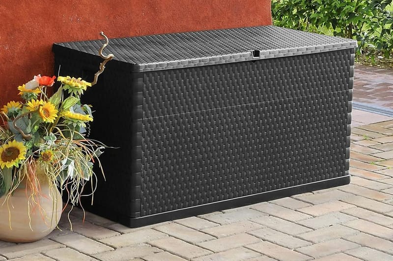 Putekasse 120x56x63 cm antrasitt - Antrasitt - Hagemøbler - Puteoppbevaring & møbelbeskyttelse - Putebokser & Putekasser