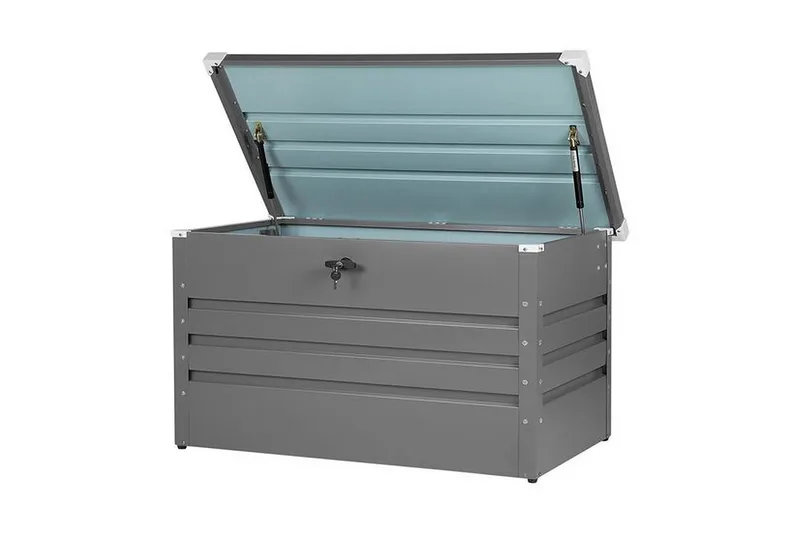 Putekasse 132 x 62 cm grå CEBROSA - Grå - Hagemøbler - Puteoppbevaring & møbelbeskyttelse - Putebokser & Putekasser